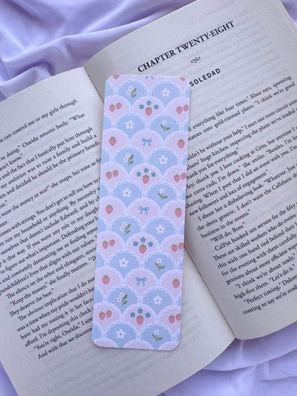 Strawberry Floral Bookmarks