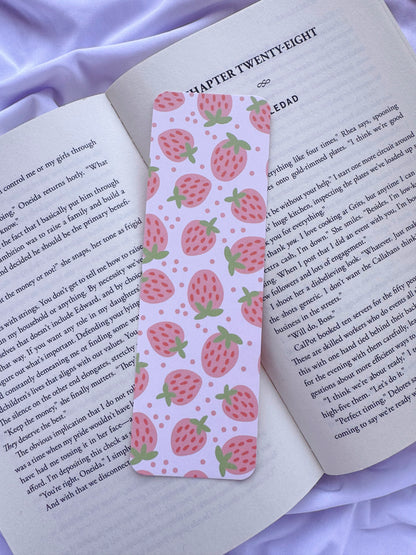 Strawberry Floral Bookmarks