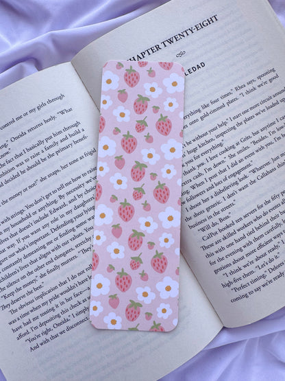 Strawberry Floral Bookmarks