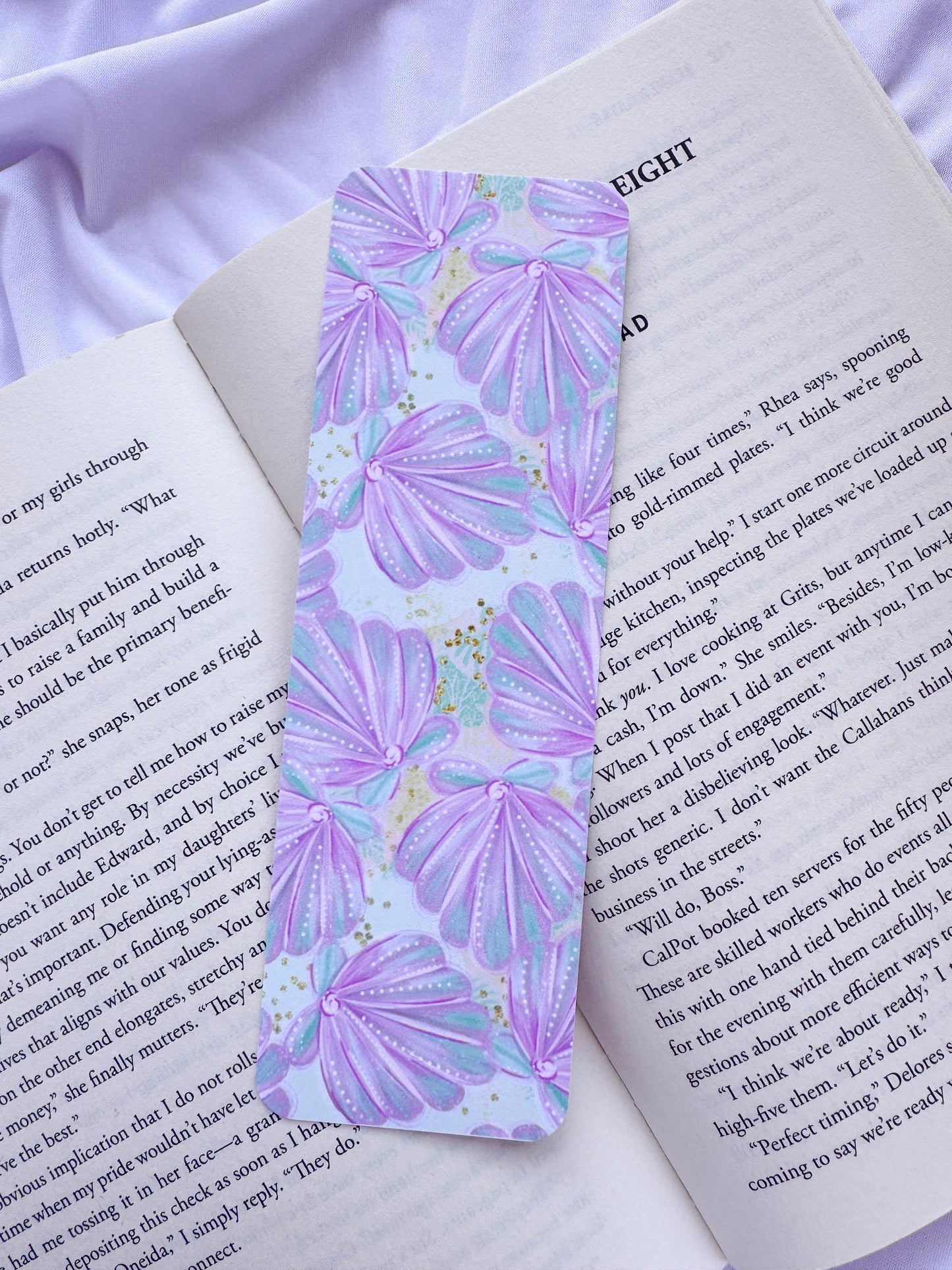 Pastel Seashell Bookmark