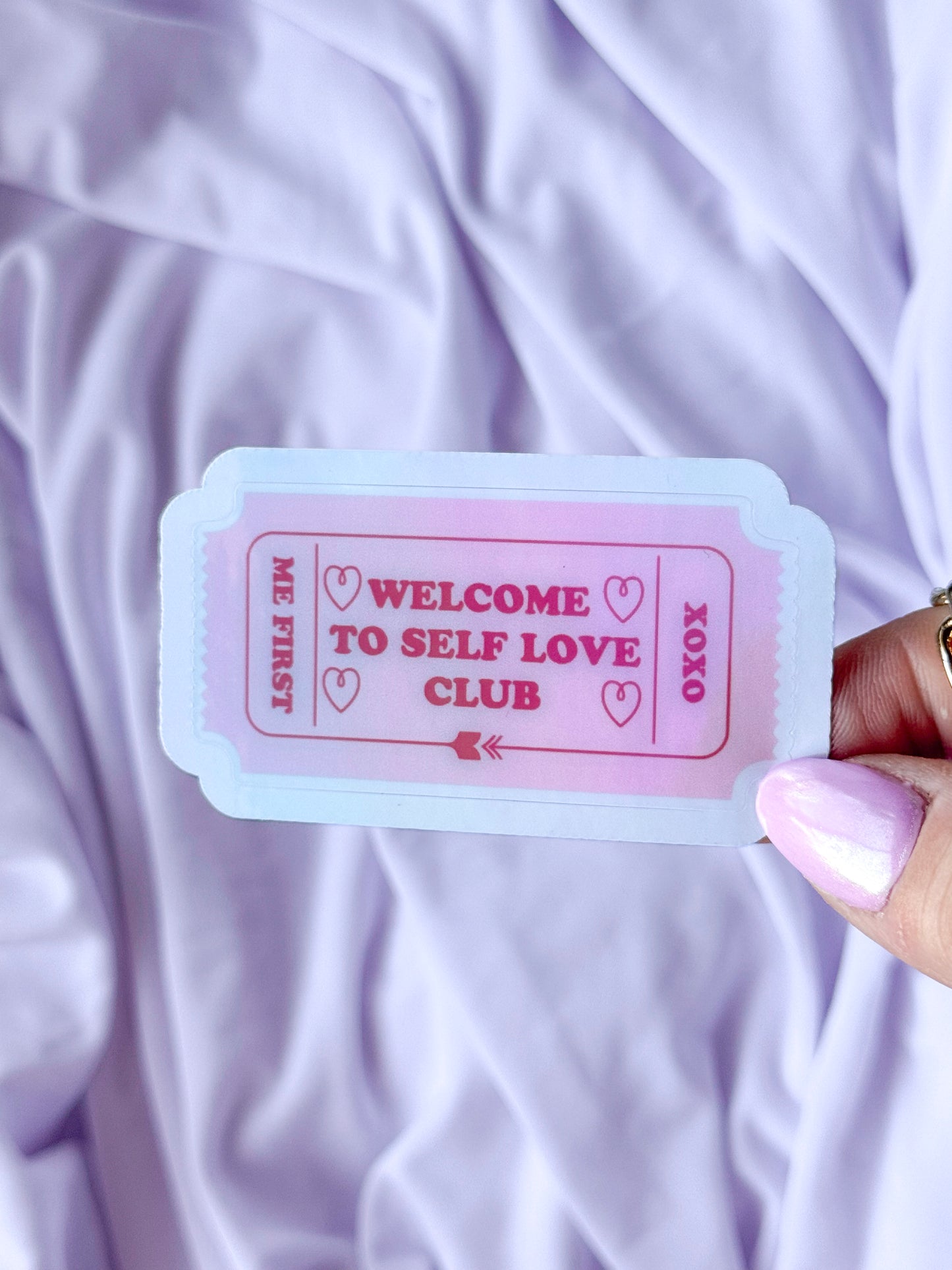 Welcome to The Self Love Club Sticker