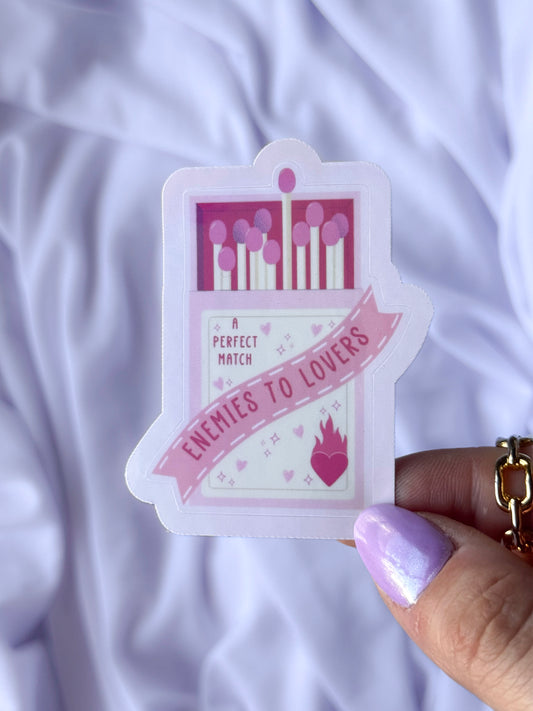 Enemies to Lovers Matchbox Sticker