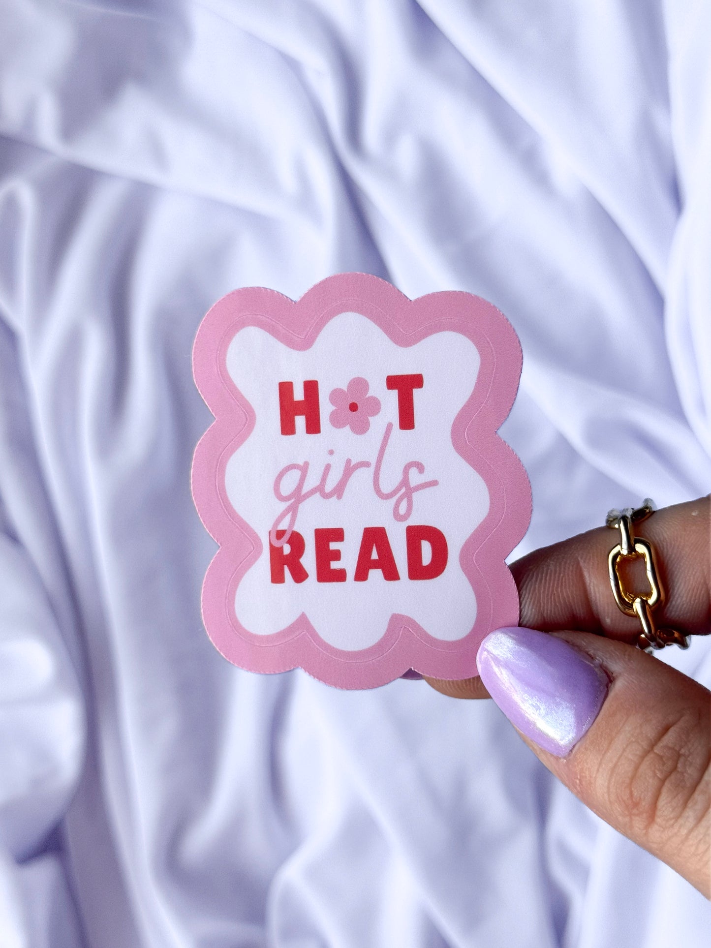 Hot Girls Read Sticker