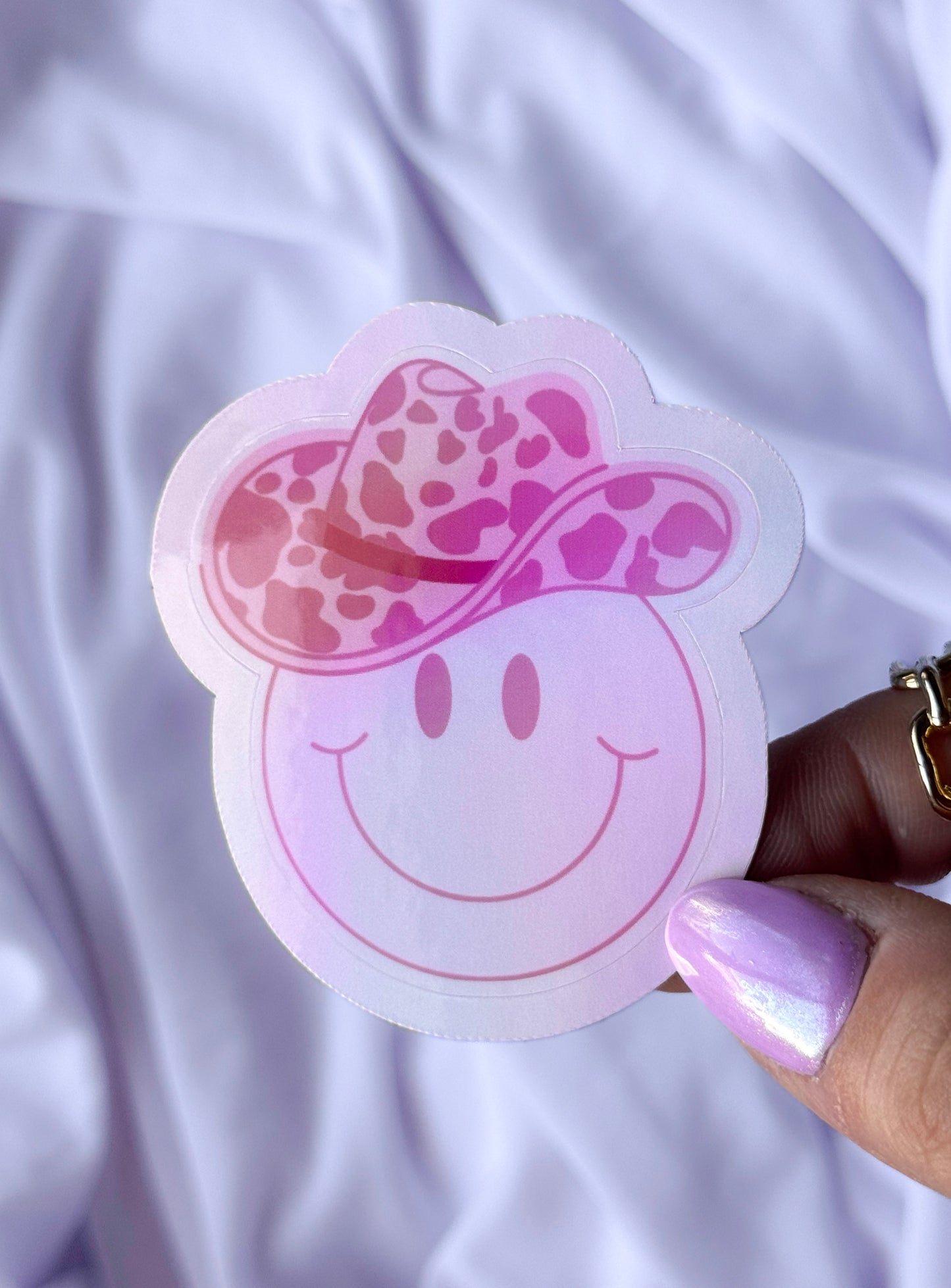 Cowgirl Smiley Sticker