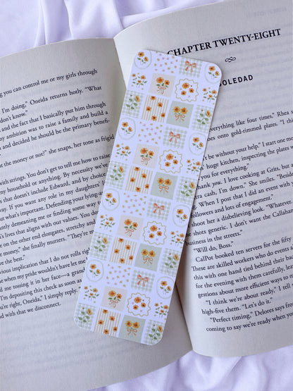 Sunflower Patchwork Bookmark