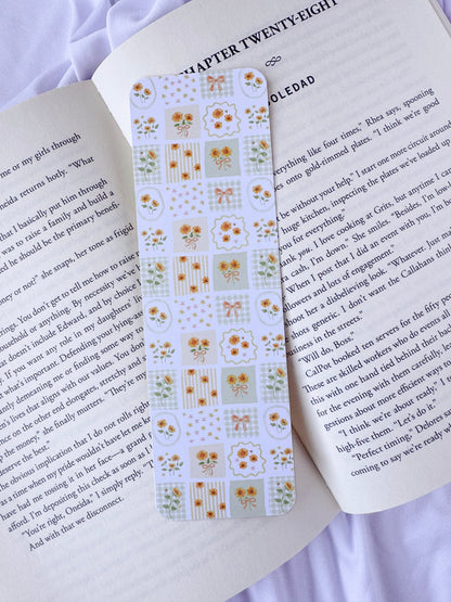 Sunflower Patchwork Bookmark