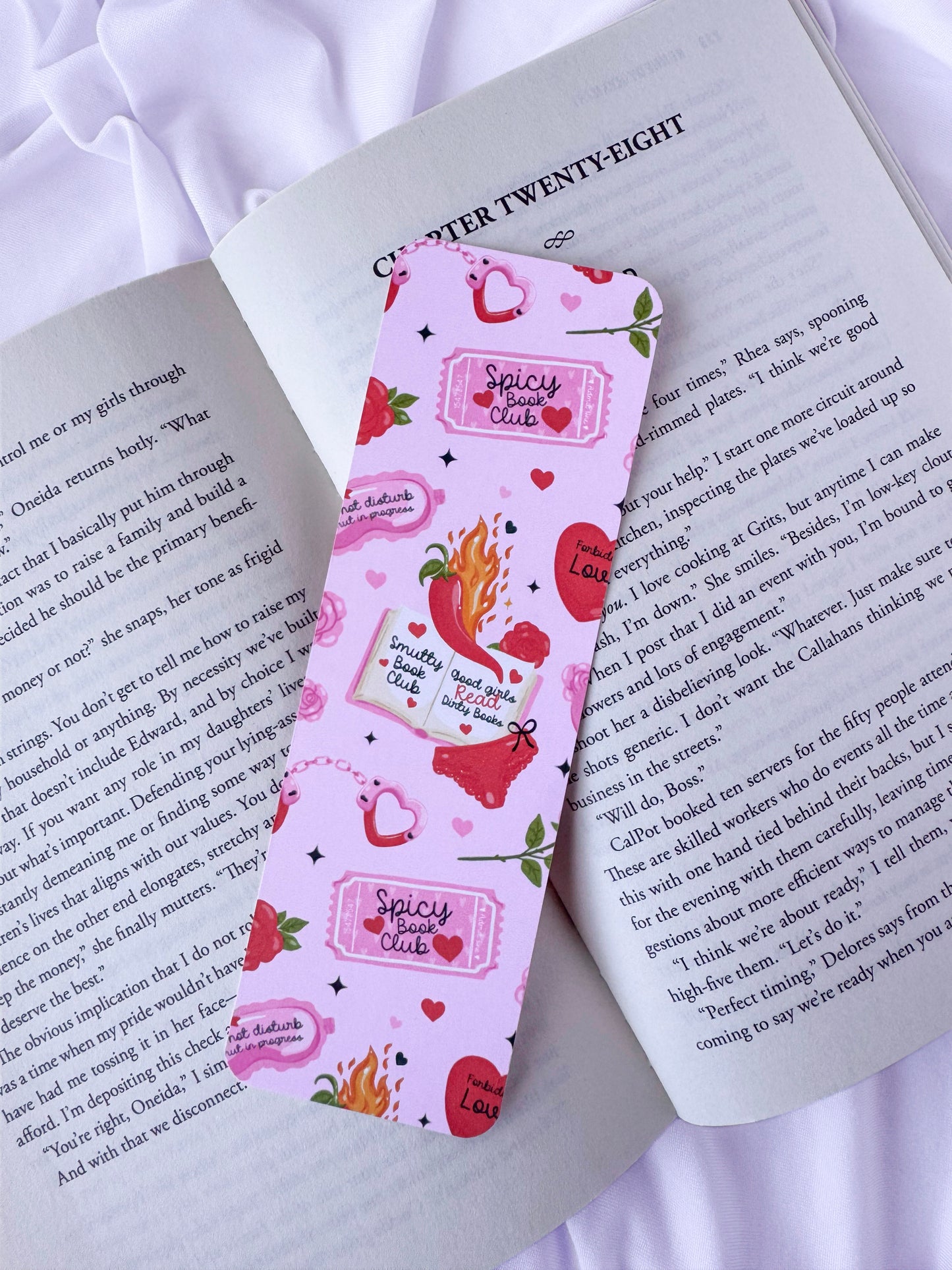 Spicy Book Club Bookmark
