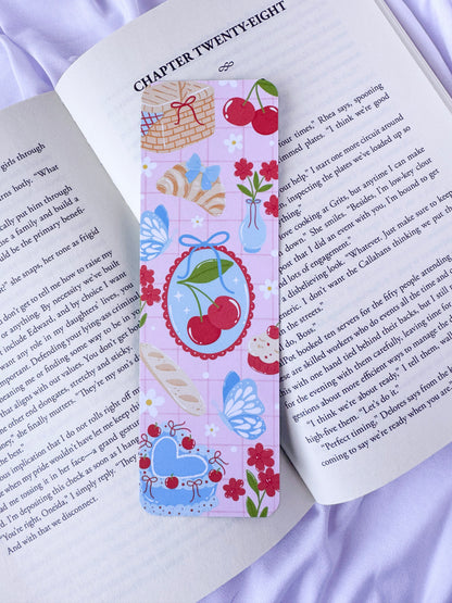 Cherry Picnic Bookmark