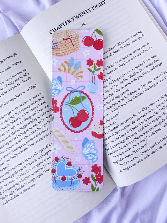 Cherry Picnic Bookmark