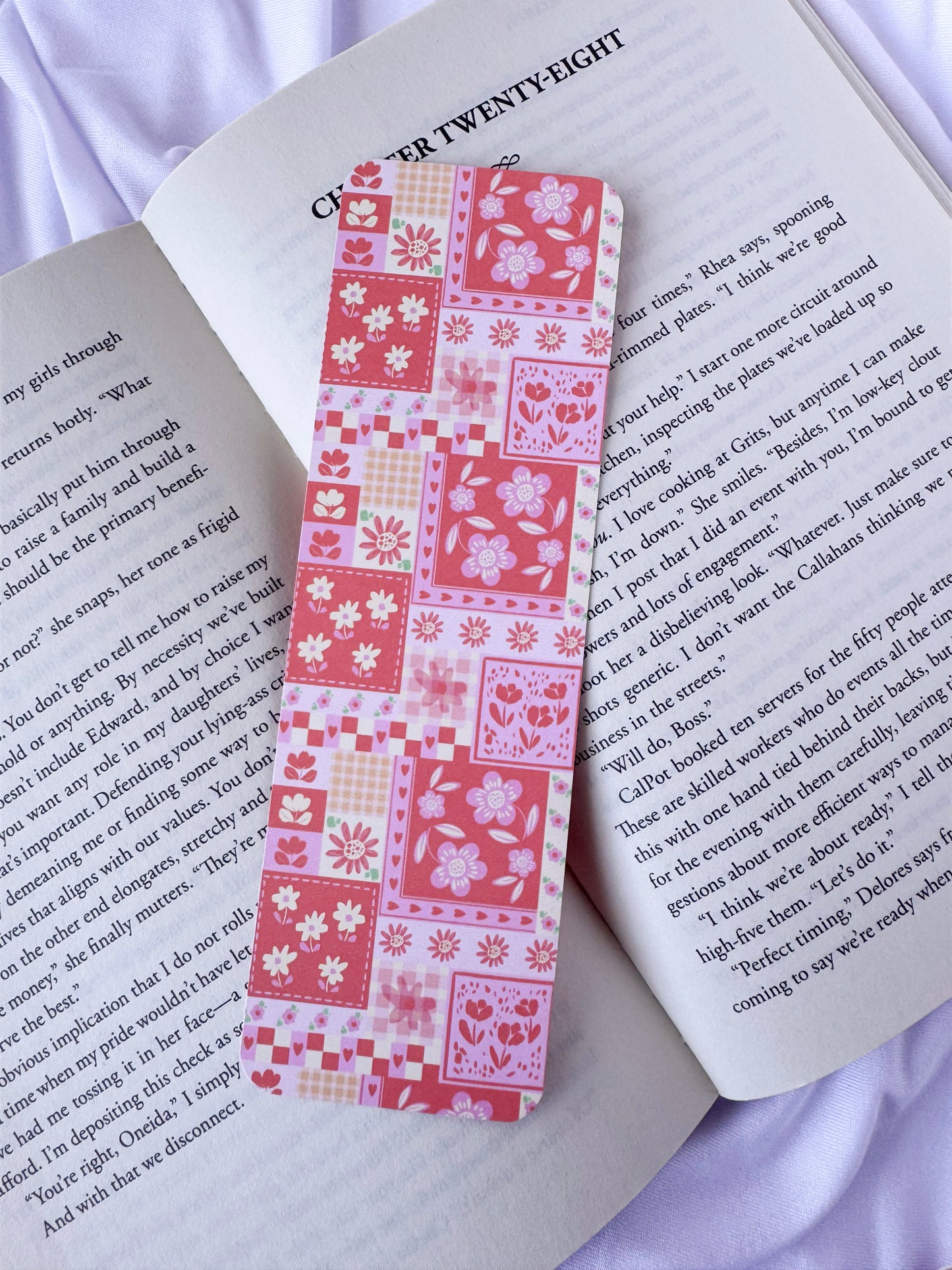Patchwork Floral Bookmark