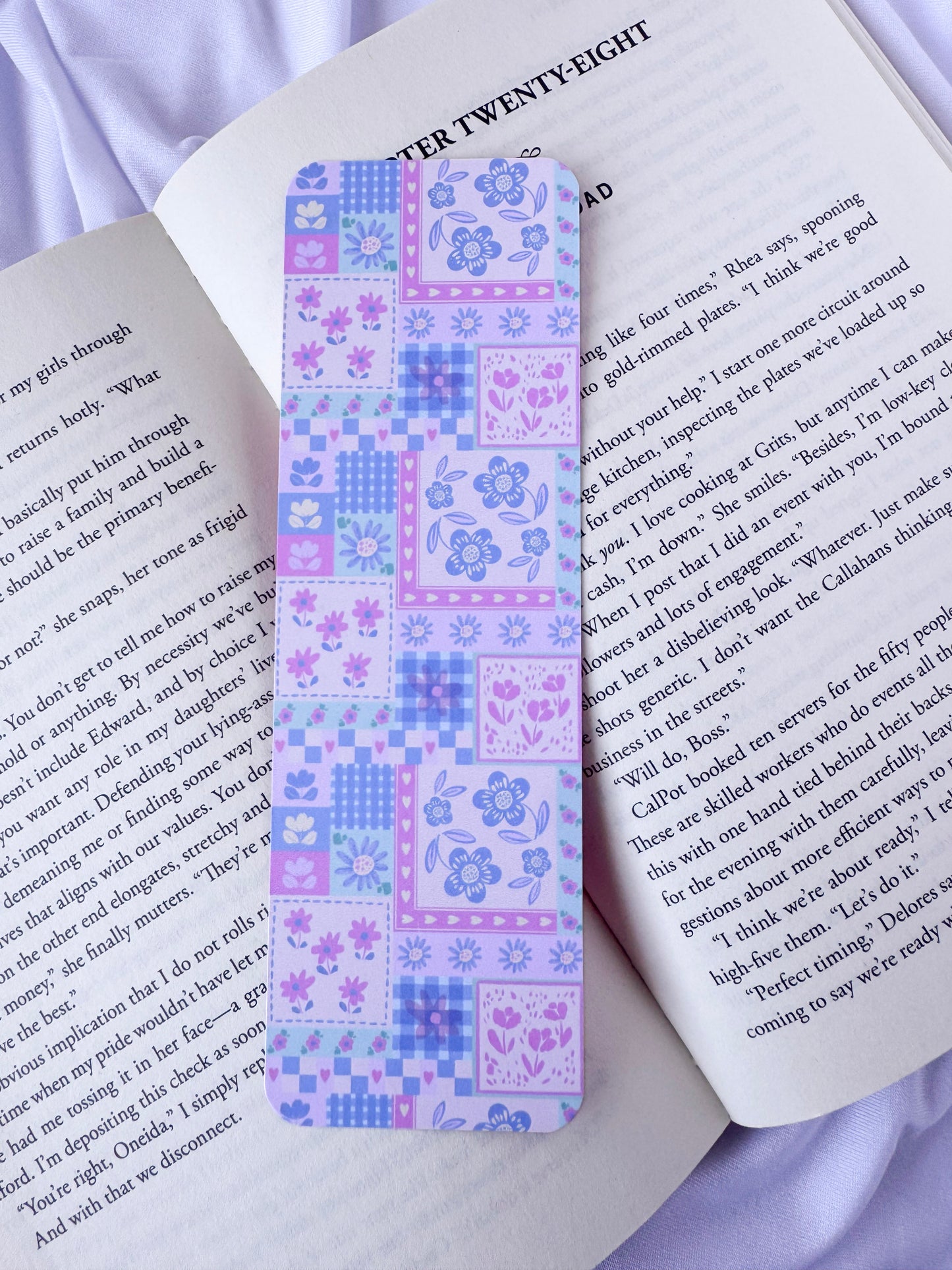 Patchwork Floral Bookmark