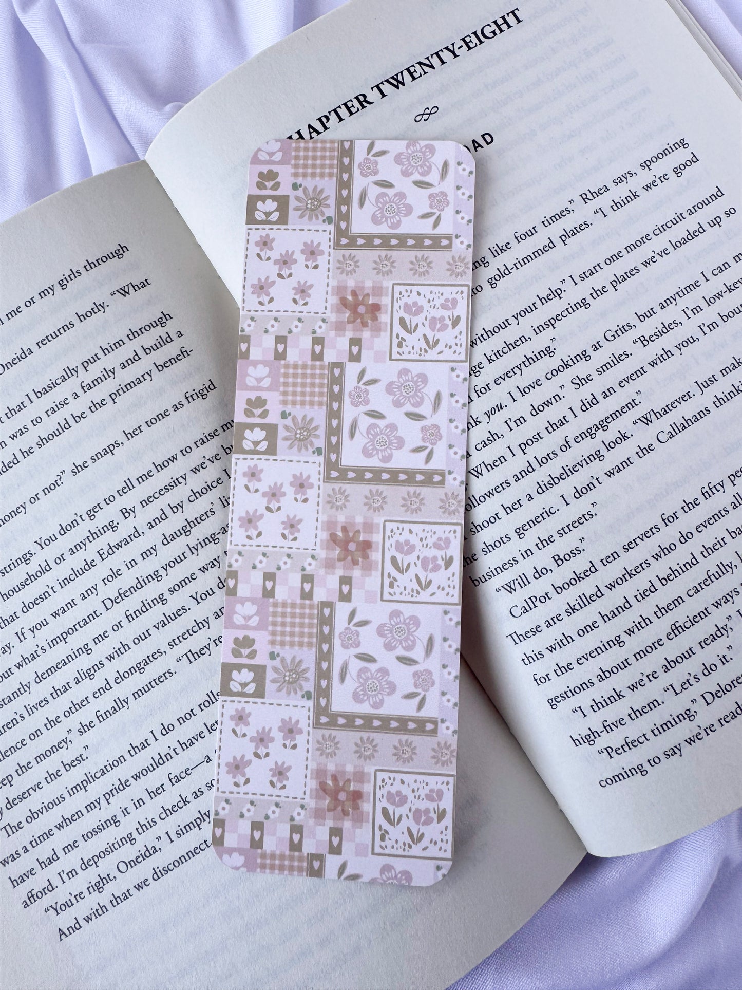 Patchwork Floral Bookmark