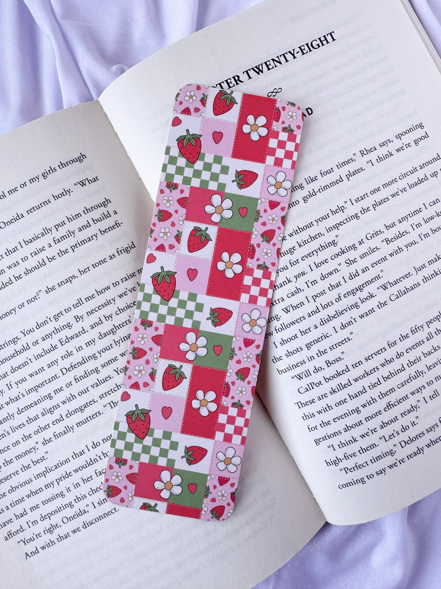 Strawberry Patches Bookmark