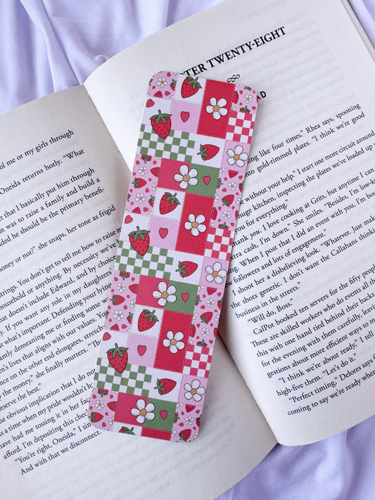 Strawberry Patches Bookmark