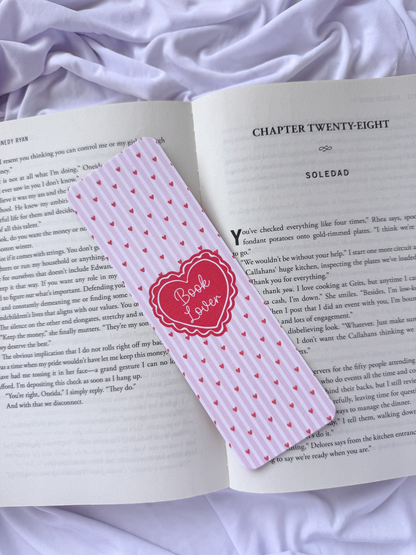 Romance Bookmarks for Book Lovers | Pink Reading Accessories | Set of 3