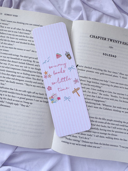 Summer Bookmark Set | Beach Bookmarks for Book Lovers | Coastal Reading Accessories | Set of 8