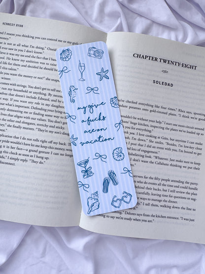 Summer Bookmark Set | Beach Bookmarks for Book Lovers | Coastal Reading Accessories | Set of 8