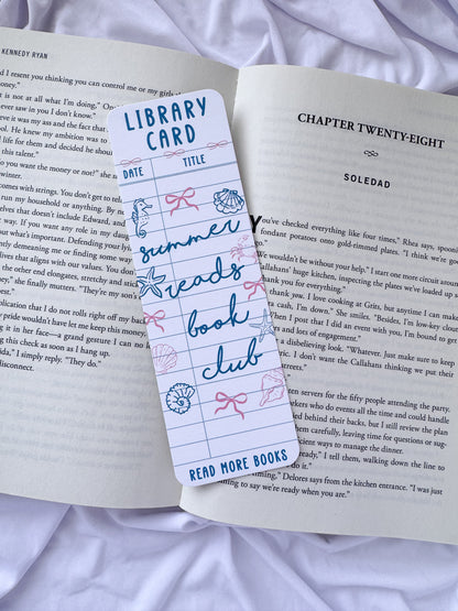 Summer Bookmark Set | Beach Bookmarks for Book Lovers | Coastal Reading Accessories | Set of 8