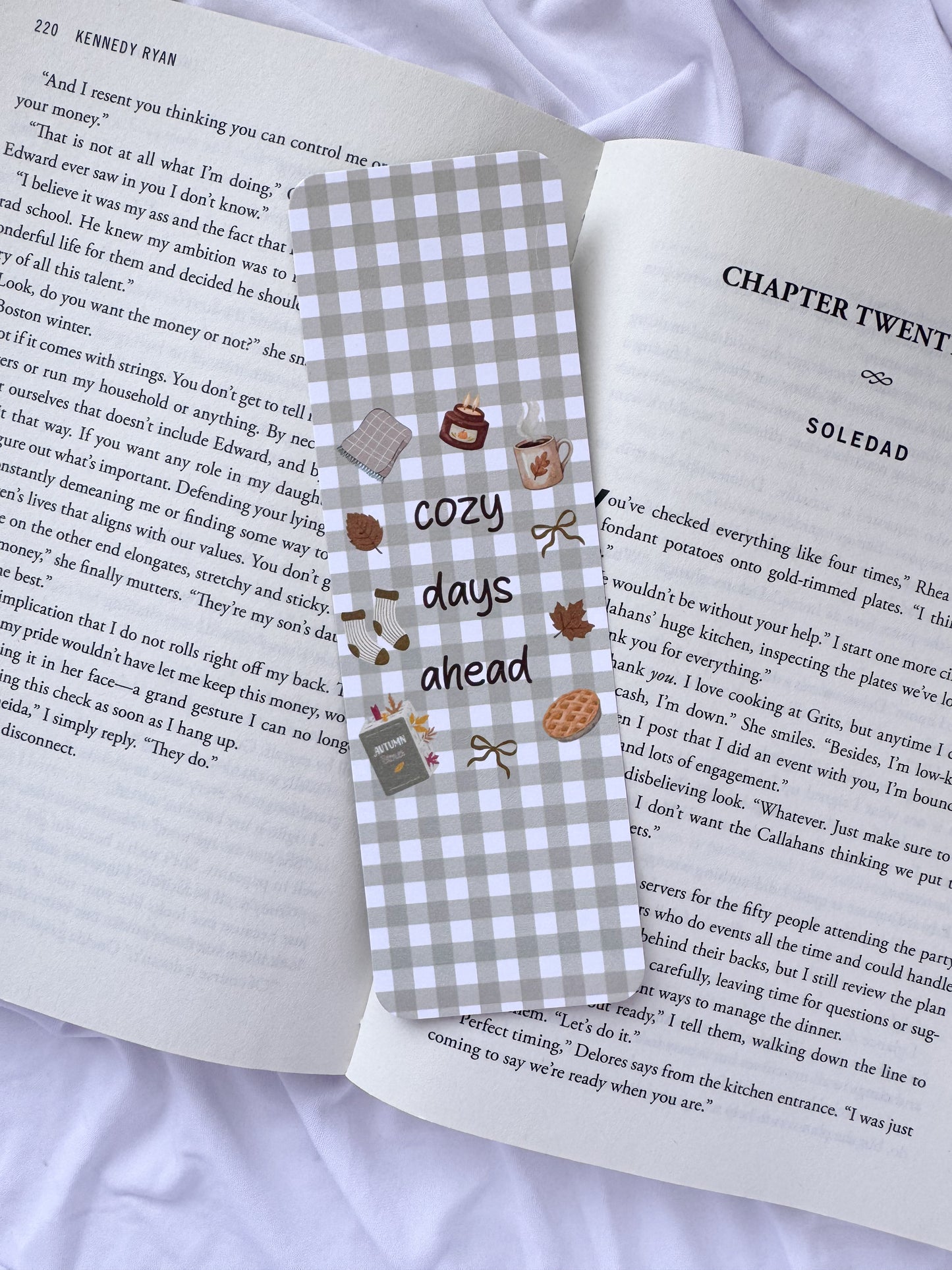 Cozy Autumn Bookmark Set | Fall Bookmark Bundle for Book Lovers | Cute Reading Accessories | Set of 4 Bookmarks