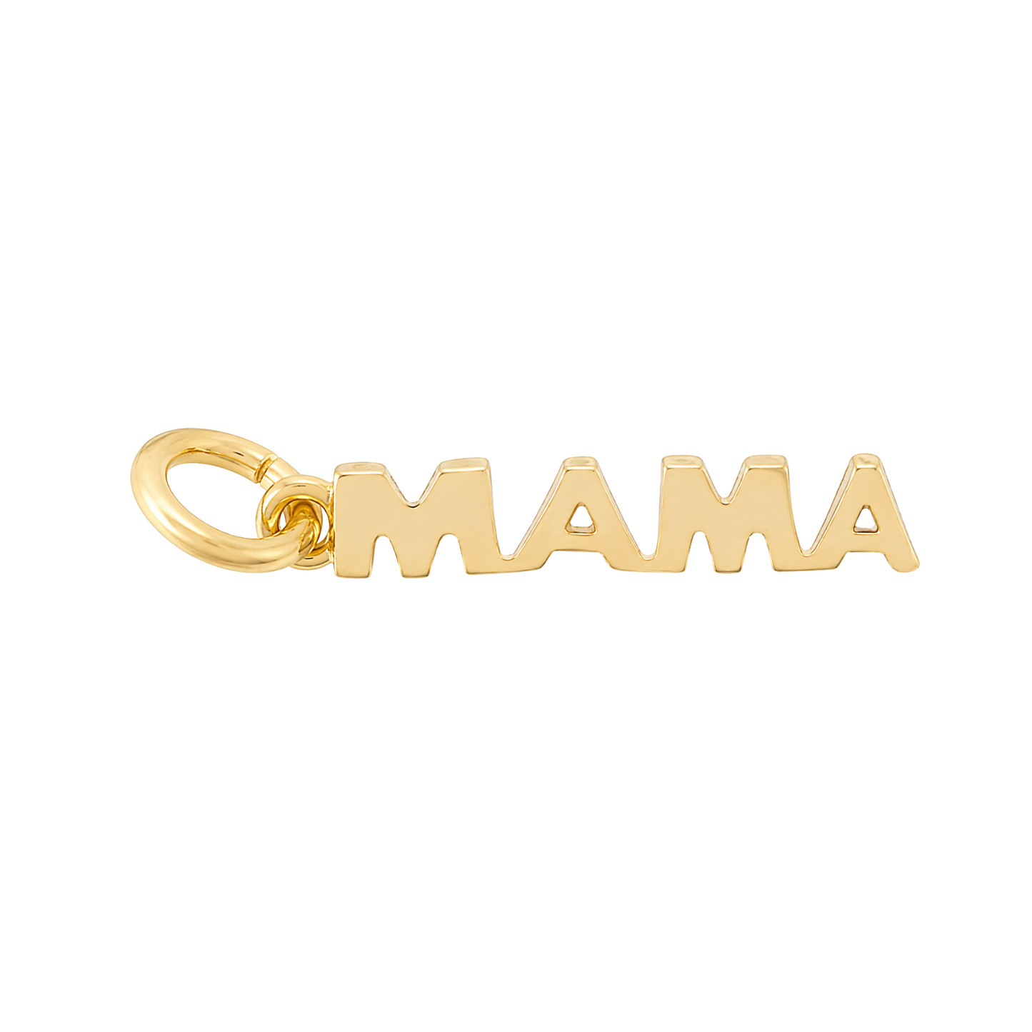 Mama Word Charm | Gold Letter Charm