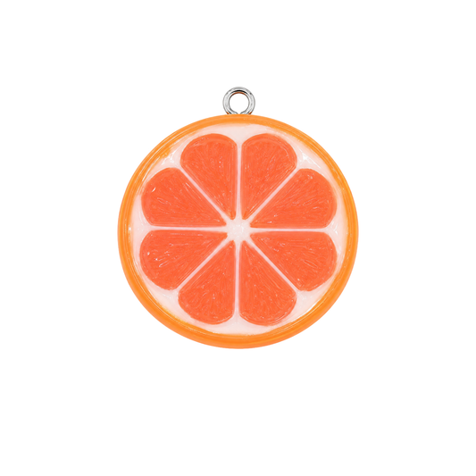 Orange Slice Charm | Realistic Citrus Fruit Charm