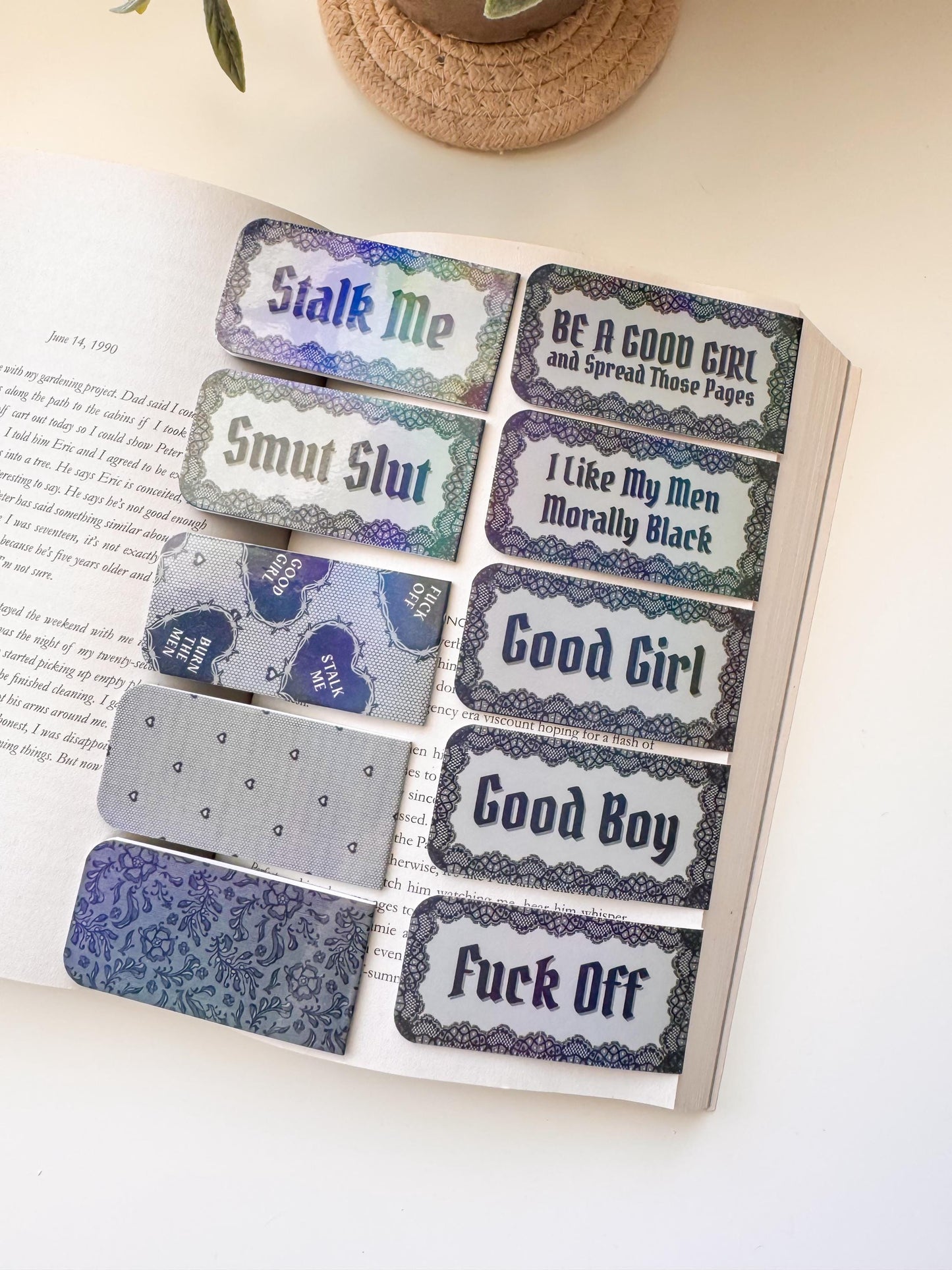 Dark Romance Magnetic Bookmarks