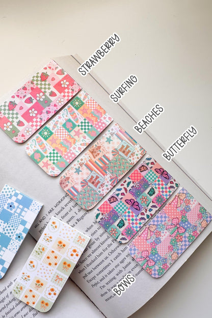 Patchwork Magnetic Bookmarks