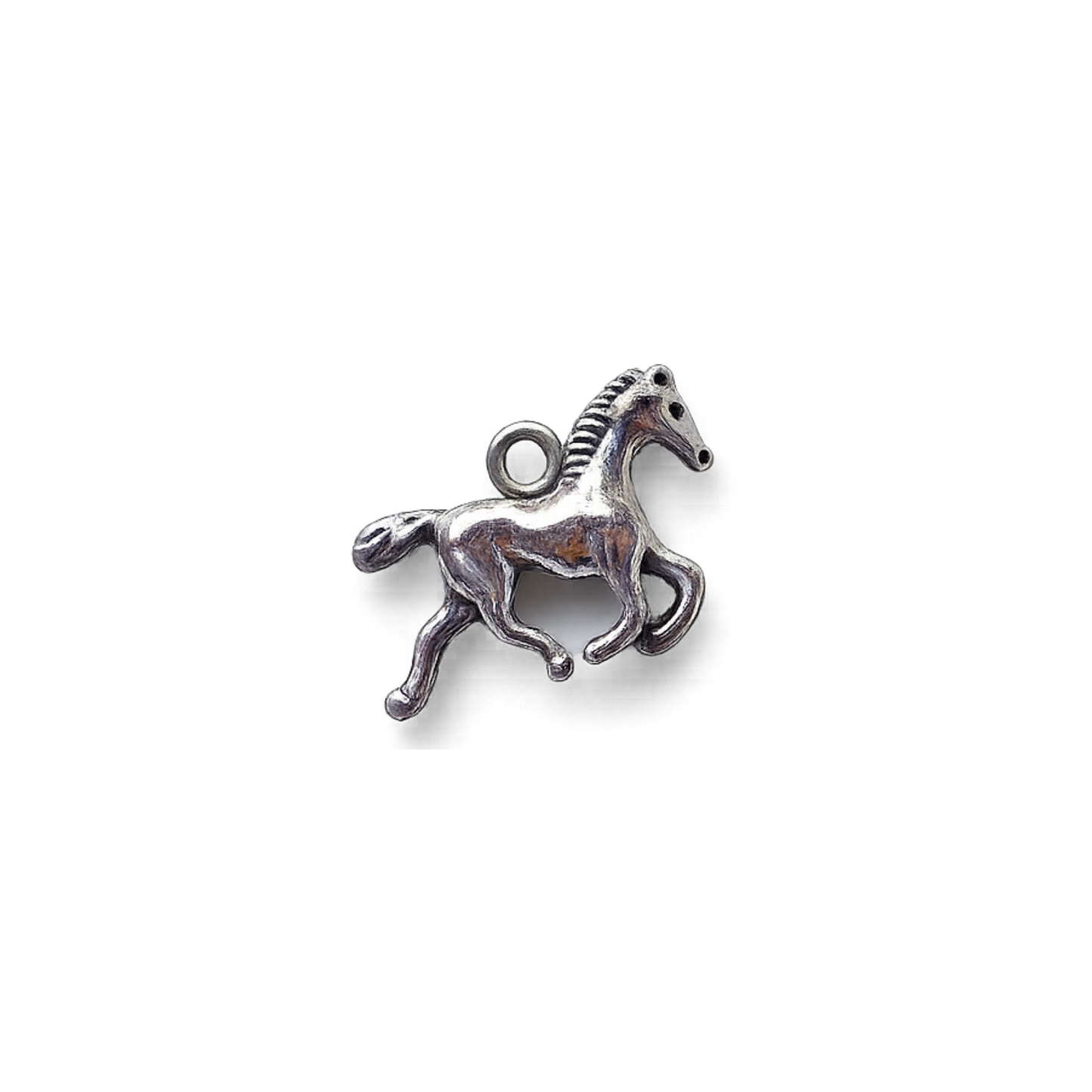 Silver Running Horse Charm | Horse Charm for Bookmarks, Keychains & Charm Accessories