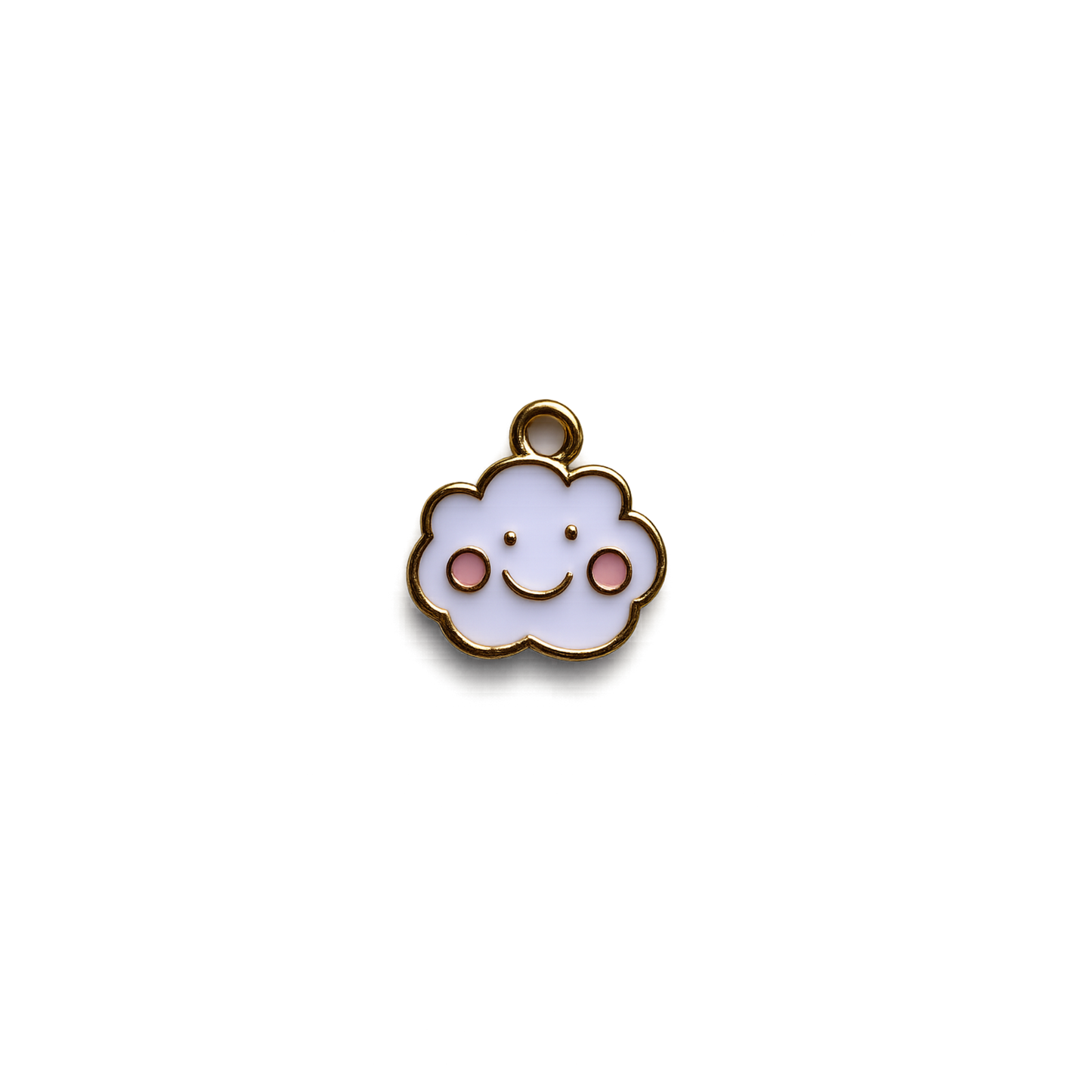 Rainbow & Smiling Cloud Charms | Cute Enamel Charms for Bookmarks, Keychains & Charm Accessories