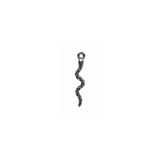 Mini Silver Snake Charm | Tiny Serpent Charm