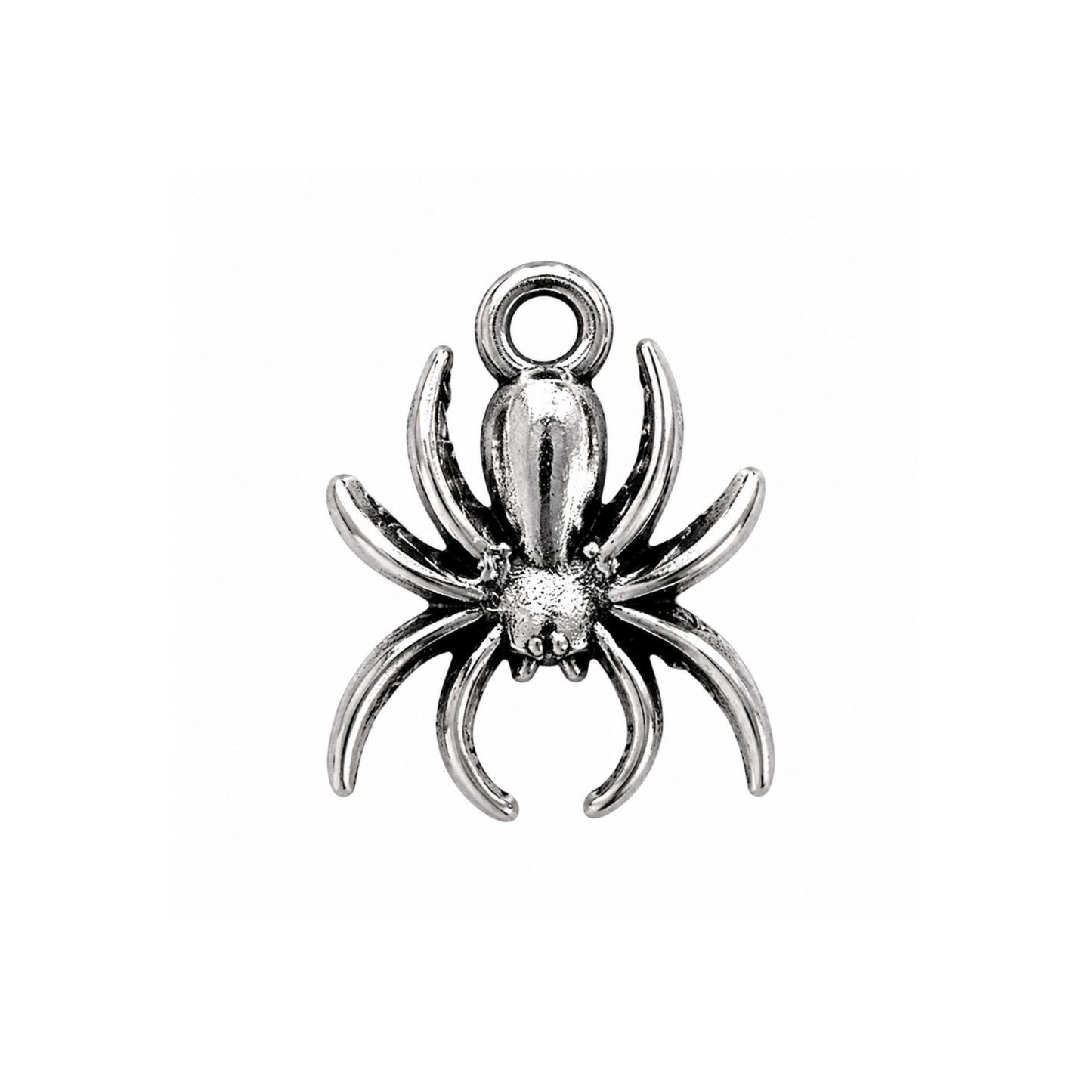 Silver Spider Charm | Gothic Spider Charm | Halloween & Witchy Charm