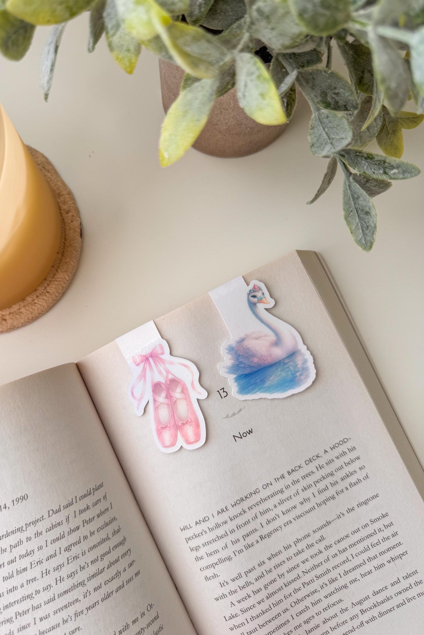 Swan Lake Magnetic Bookmarks