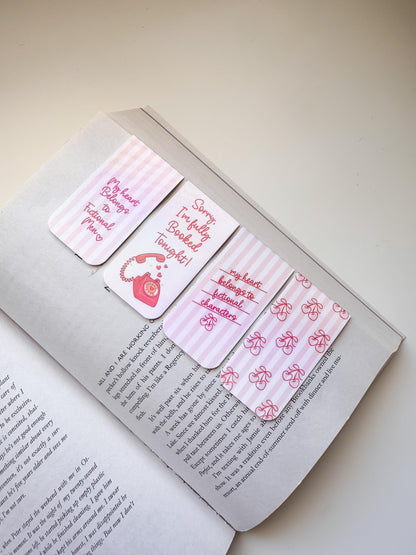 Romance Reader Magnetic Bookmarks
