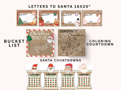 Christmas Banner Template Mega Bundle | Elf on the Shelf Banner Designs, Holiday Coloring Activities, Projector Files for Banner Artists